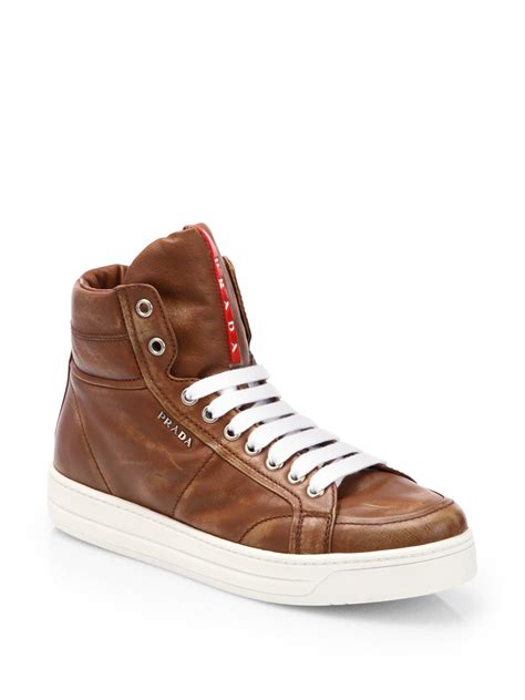 sneakers prada schuhe|high top prada sneakers.